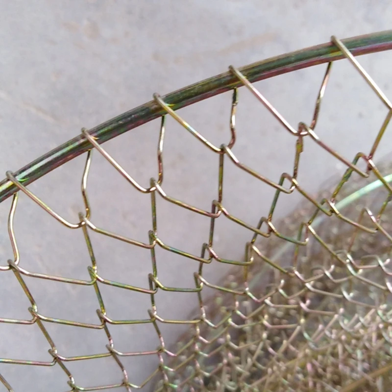 Steel Wire Fish Baskets Collapsible Fish Crawfish Basket Cage Portable Fshing Net Fishing Accessories Easy to Use