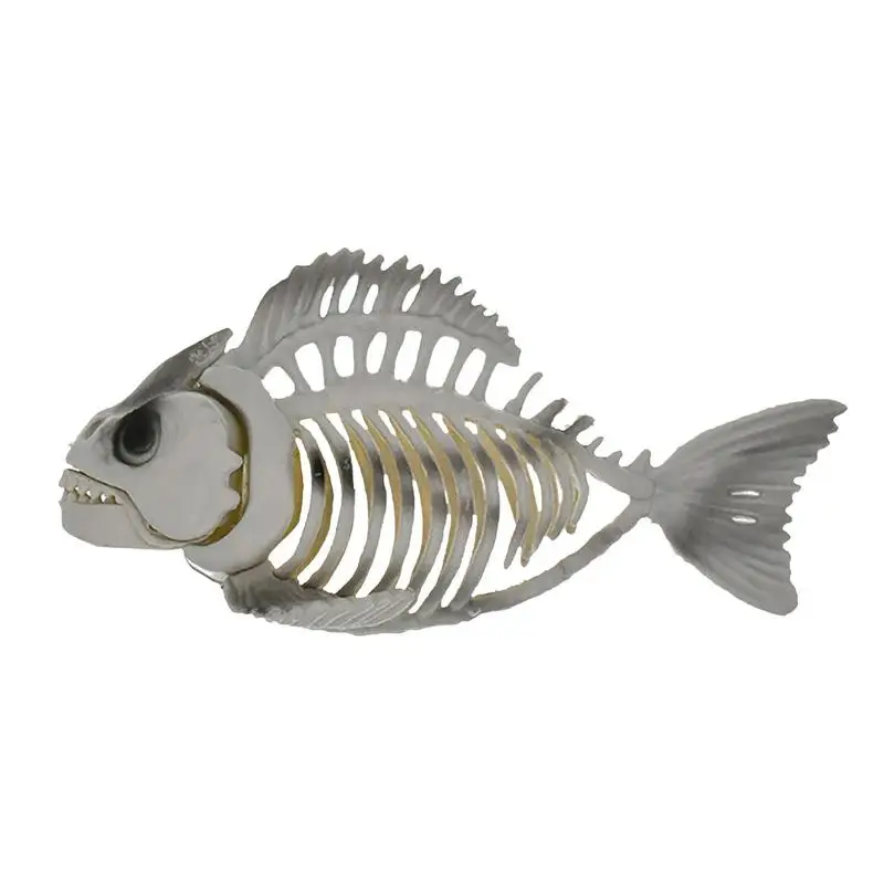 

Halloween Fish Skeleto Fish Bones 9.5x6in Realistic Halloween Pose Stay Fish Bones Decor For Halloween Decorations Party Props
