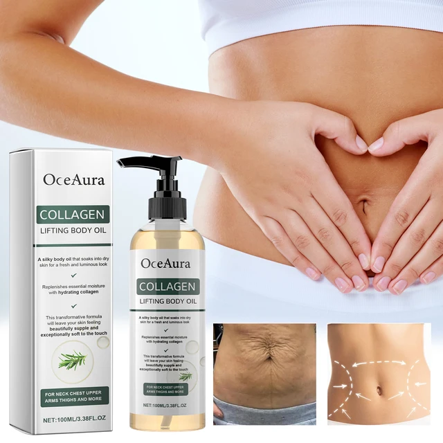 OceAura Huile corporelle de collagène hydratante huile essentielle de massage corporel pour peau sèche hydratante et hydratante 1