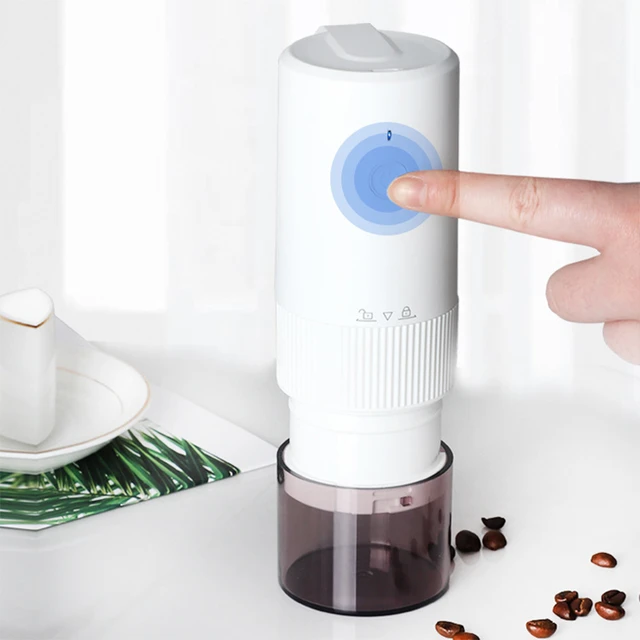 Portabl Grinder Electric Coffee Grinder Automatic Beans Mill Conical Burr  Grinder Machine For Home Travel USB Rechargeable - AliExpress