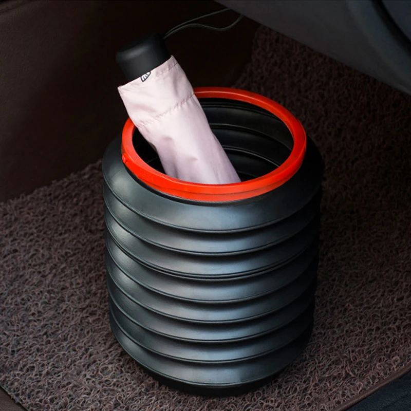 Portable Retractable Folding Car Trash Bin Garbage Can Car Wash