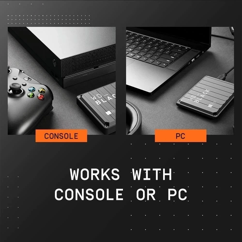 Western Digital WD Black P10 Game Drive 5TB 4T 2T External Mobile Hard Disk HDD 2.5" Compatible PS4 PS5 Xbox One PC Mac external hard drive hard drive