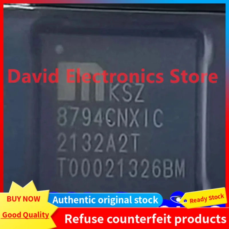 

5PCS New original KSZ8794CNXIC-TR packaged QFN64 Ethernet controller chip KSZ8794CNXIC