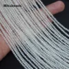 Wholesale Natural 2.2mm AA+ Rainbow Moonstone Faceted Round Loose Beads For Making Jewelry DIY Stone Necklace Strand Mikubeads 2