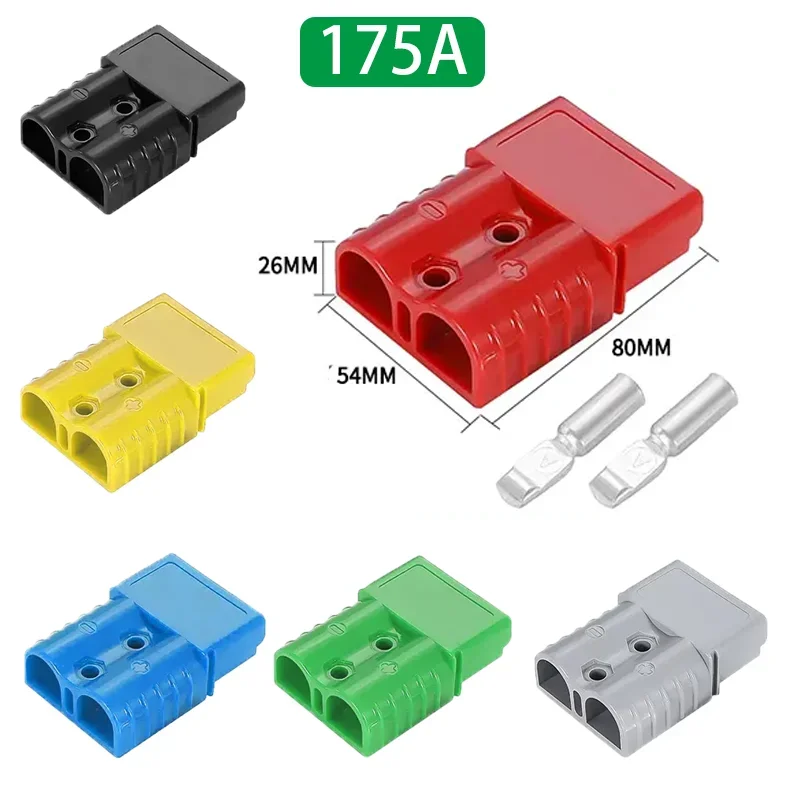Power Plug Connector 5/20/100Pcs Anderson Type 50A 120A 175A 350A Quick Battery Charging 600V Large Current