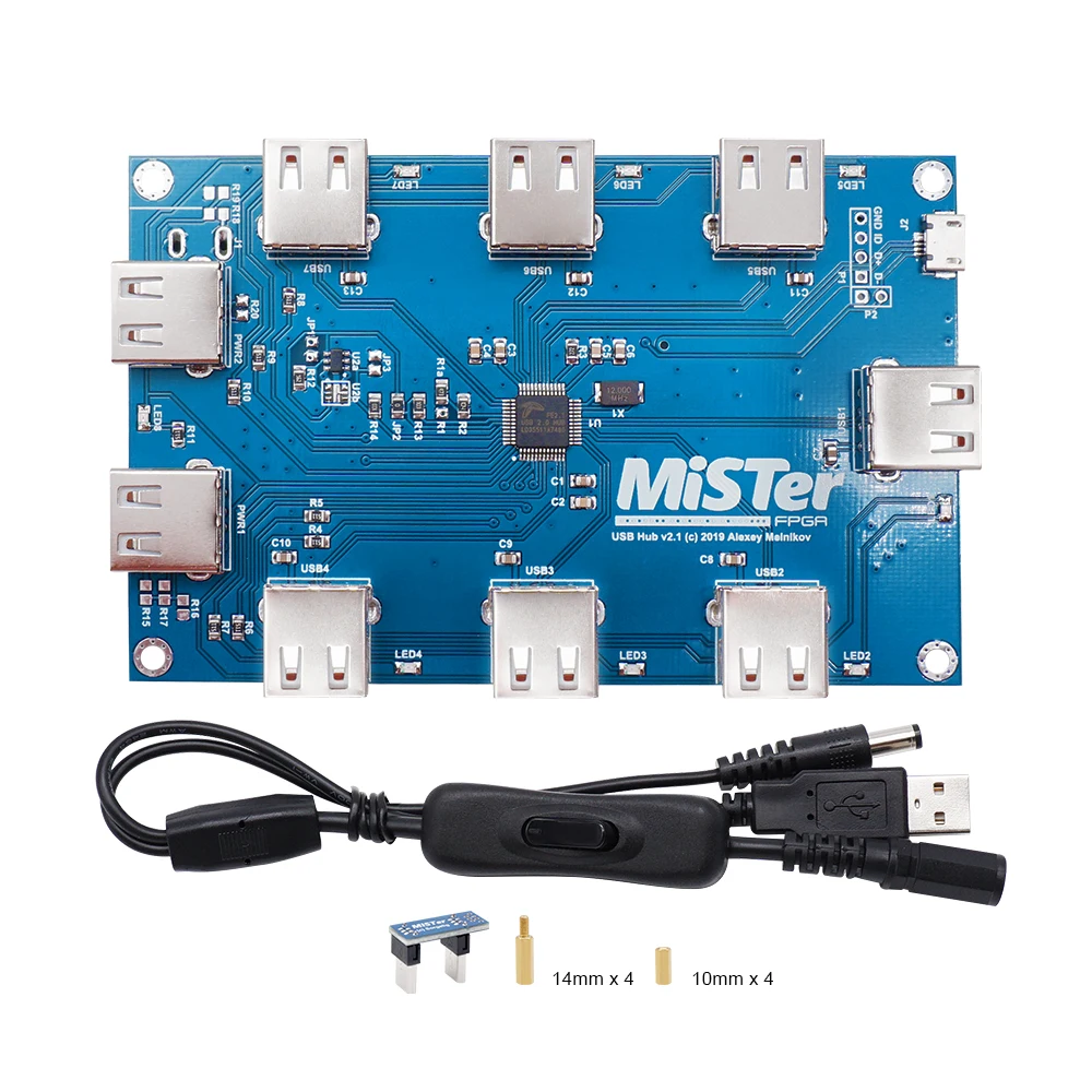 

Manual Welding MisTer v2.1 USB Hub Extender Board 8 USB Ports For MisTer FPGA Terasic DE10-Nano