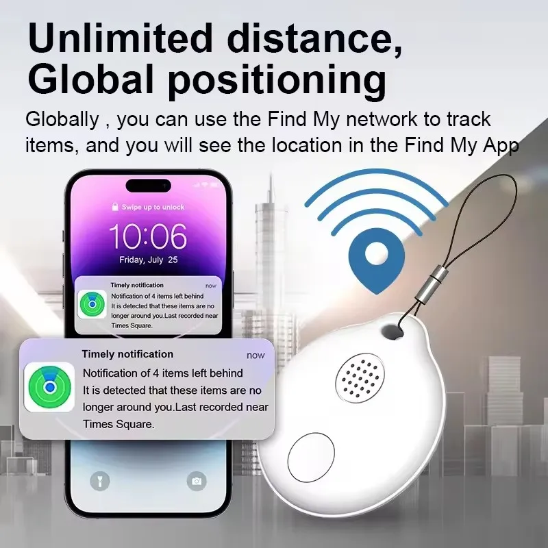 ZLRLMHY For GPS Tracker Earbuds Luggage IOS MFi Finder Anti Loss Security Finder Tracker Apple Smart Tag Find My Key