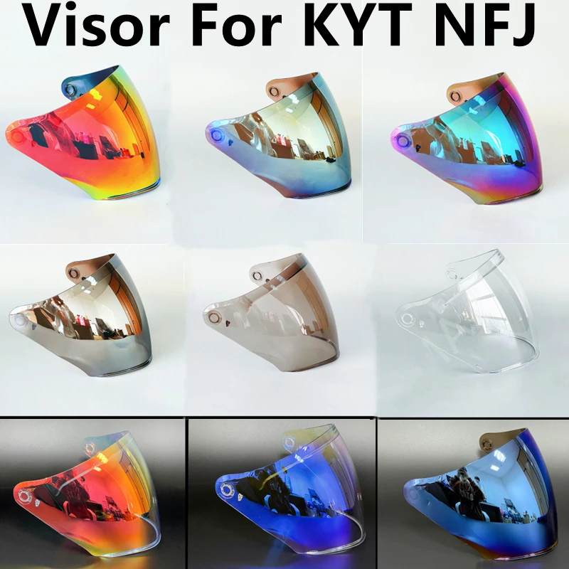 Open Face Helmet Shield For Kyt Nfj Helmet Faceshield 3 4 Casco Moto Visera Windshield Capacetes Parts Accessories Aliexpress