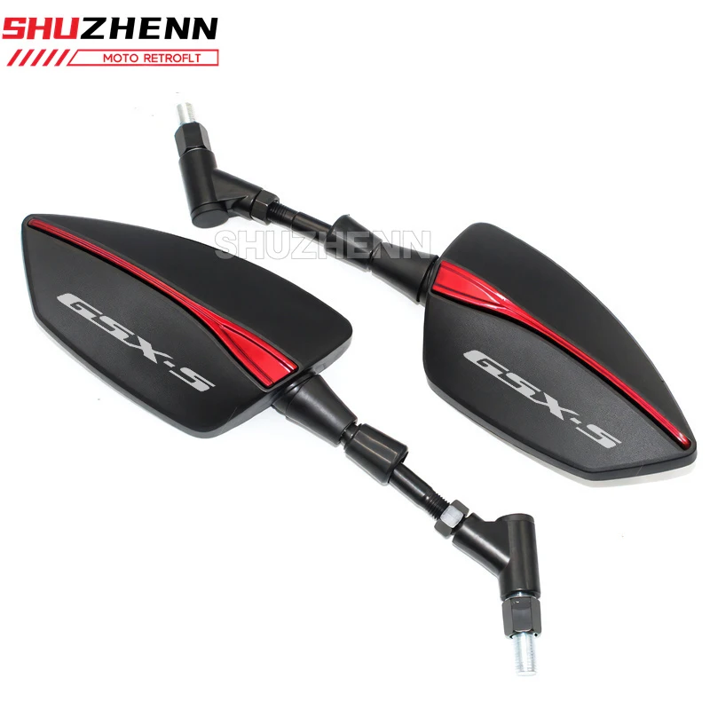 SUZUKI GSXS750 GSXS1000 범용 조정 가능한 백미러 사이드 리어 뷰 미러 GSX S750 S1000 GSXS 750 GSX S 1000