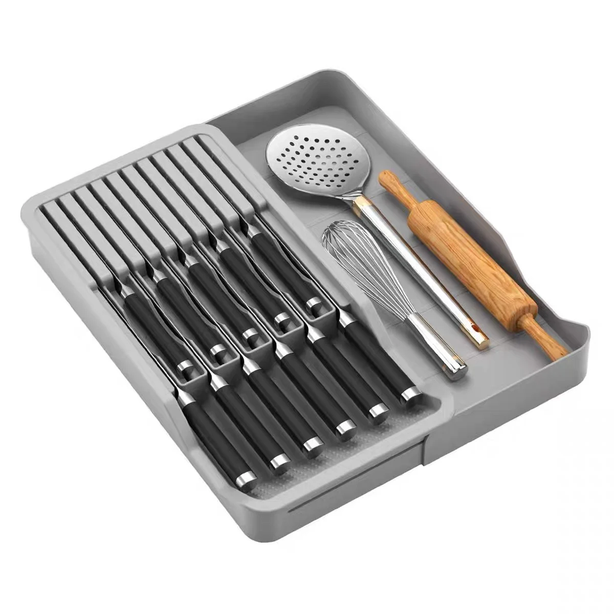 Silverware Drawer Organizer Kitchen Utensil Tray