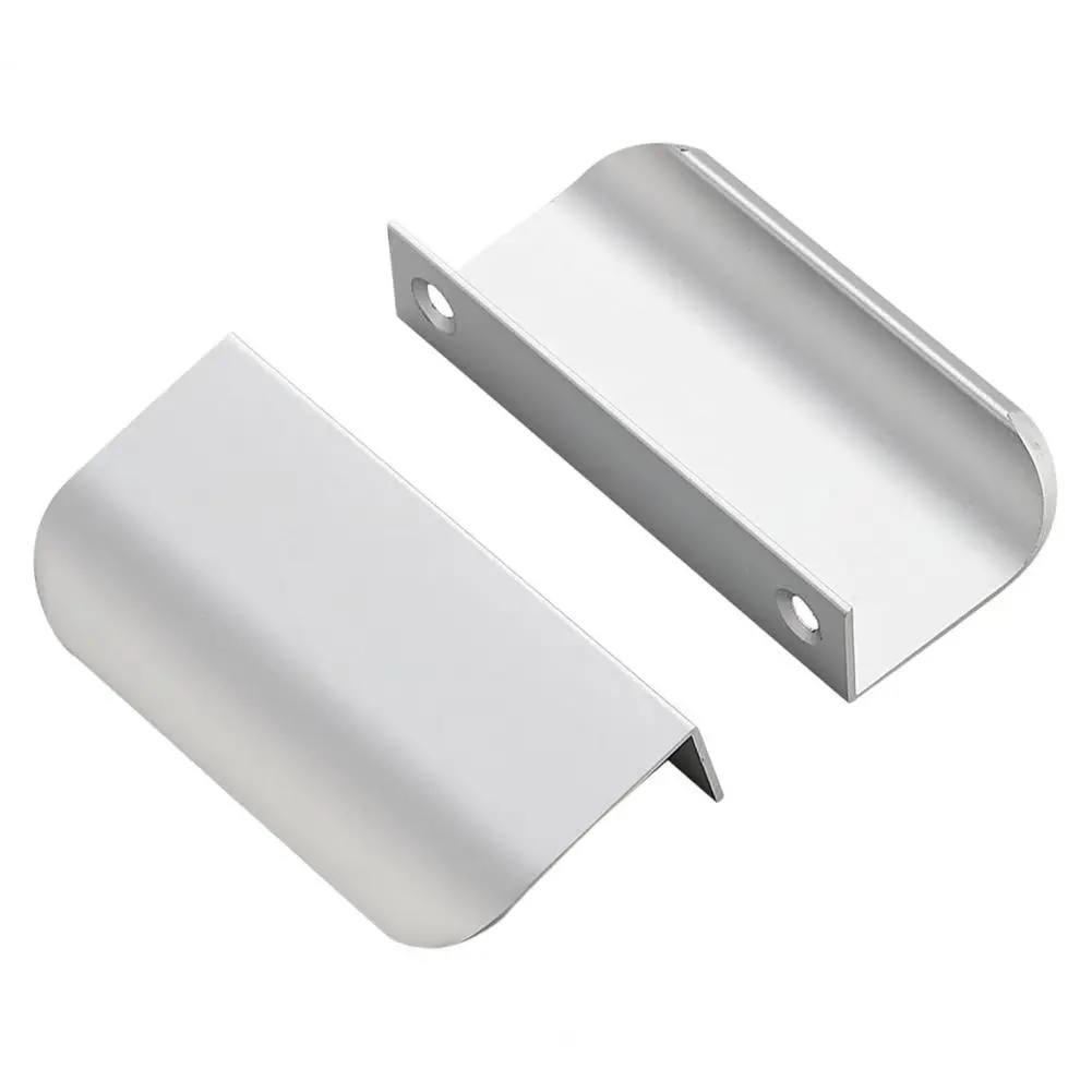 Finger Pull Hidden Cabinet Handle Polished Surface Rounded Edge Finger Cabinet Pull Concealed Handle cabinet handles