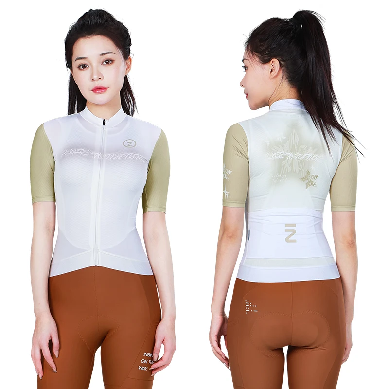 thumbnail image 1 of INBIKE 2024 Maillot de ciclismo de manga corta de verano para mujer, ropa de ciclismo de montaña y carretera, maillot de bicicleta con bolsillos, 1 of 5