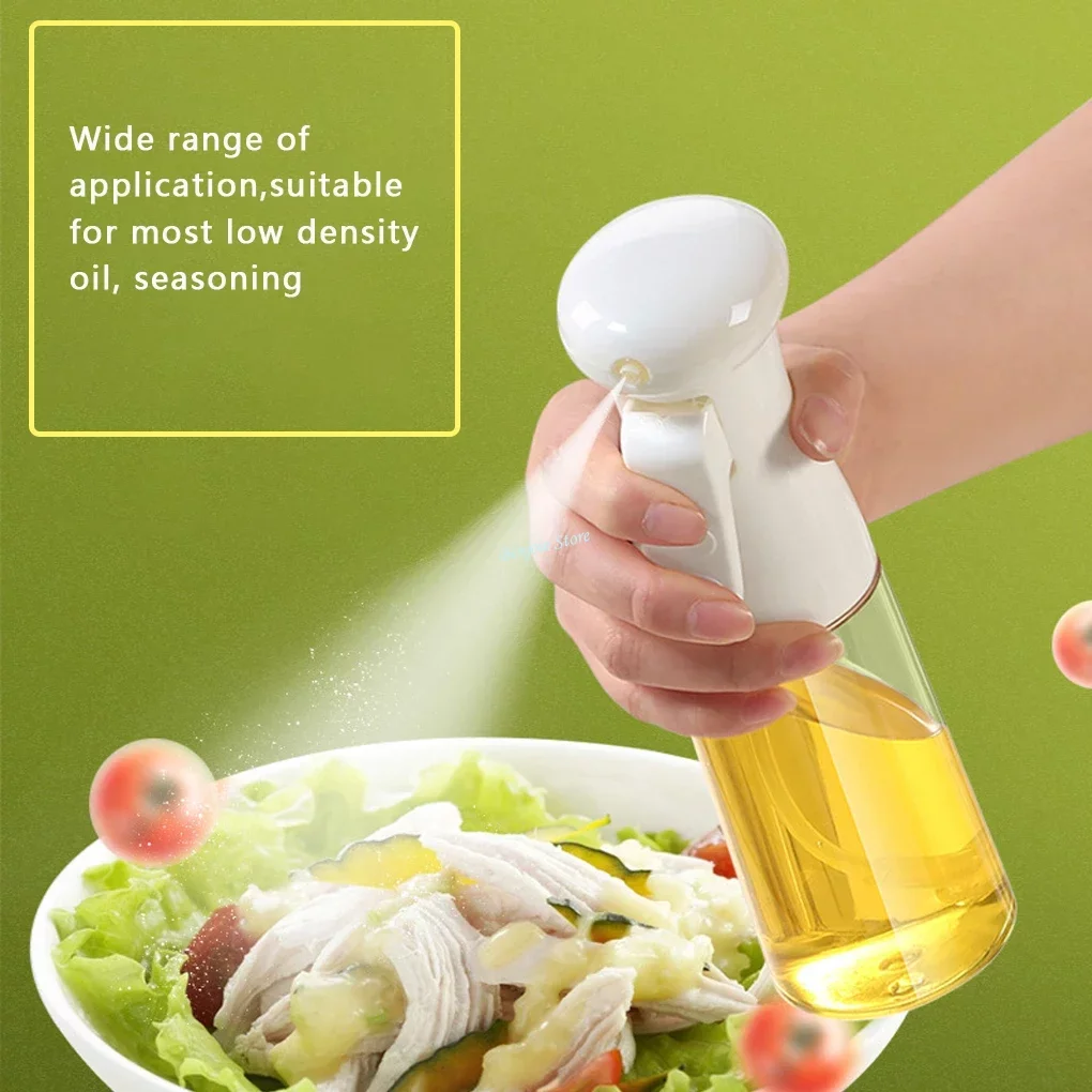 Baking Oil Sprayer Bottle, Cooking Oil Dispenser, Pet Material Oil Sprayer,  Air Fryer Spray Bottle, Kitchen Gadgets, Baking Supplies, Canola Oil Sprayer,  Salad Making, Frying, Grilling, Greenery, Salon, Hairdressing (white/black)  - Temu