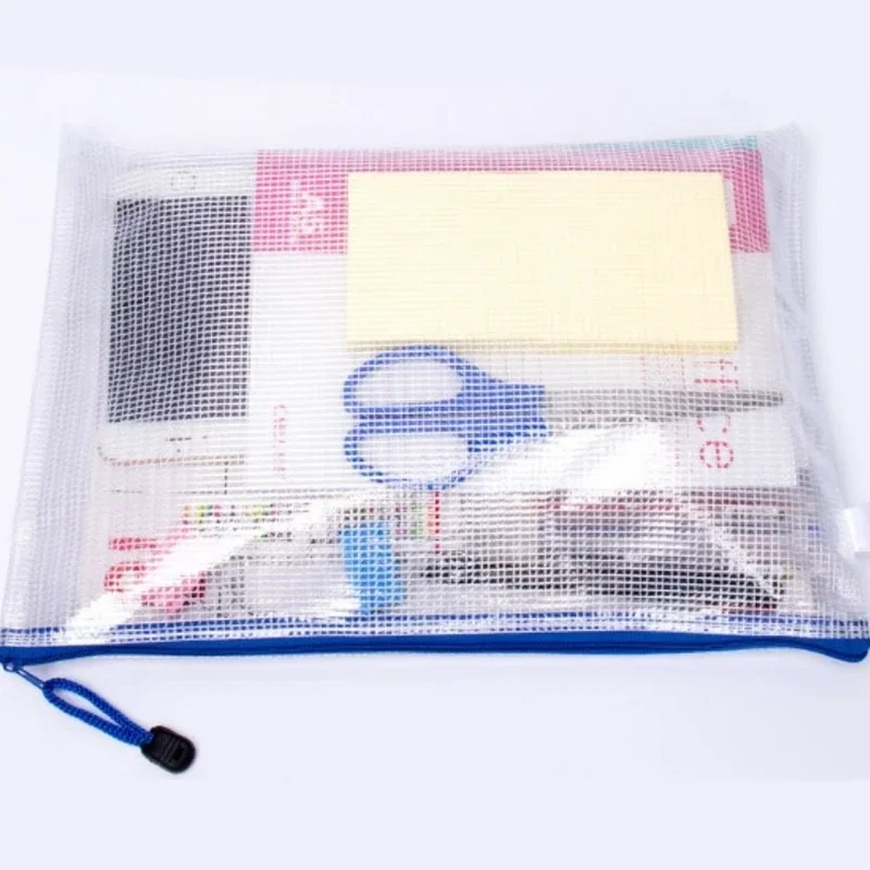 1 Pc A3 A4 A5 A6 Waterproof Plastic Zipper Paper File Folder Book Pencil Pen Case Bag File Document Bags Office Student Supply