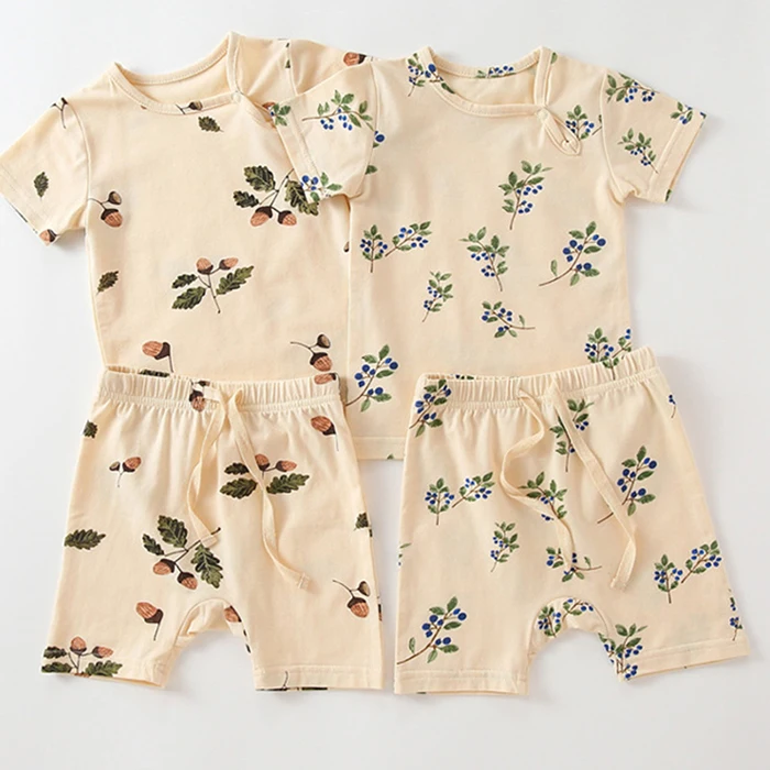 newborn baby clothing set Kids Clothes Summer Toddler Baby Boys Girl Clothes Suit Short Sleeve Print T-shirt+Shorts Newborn Baby Girls Clothing Set new baby clothing set	