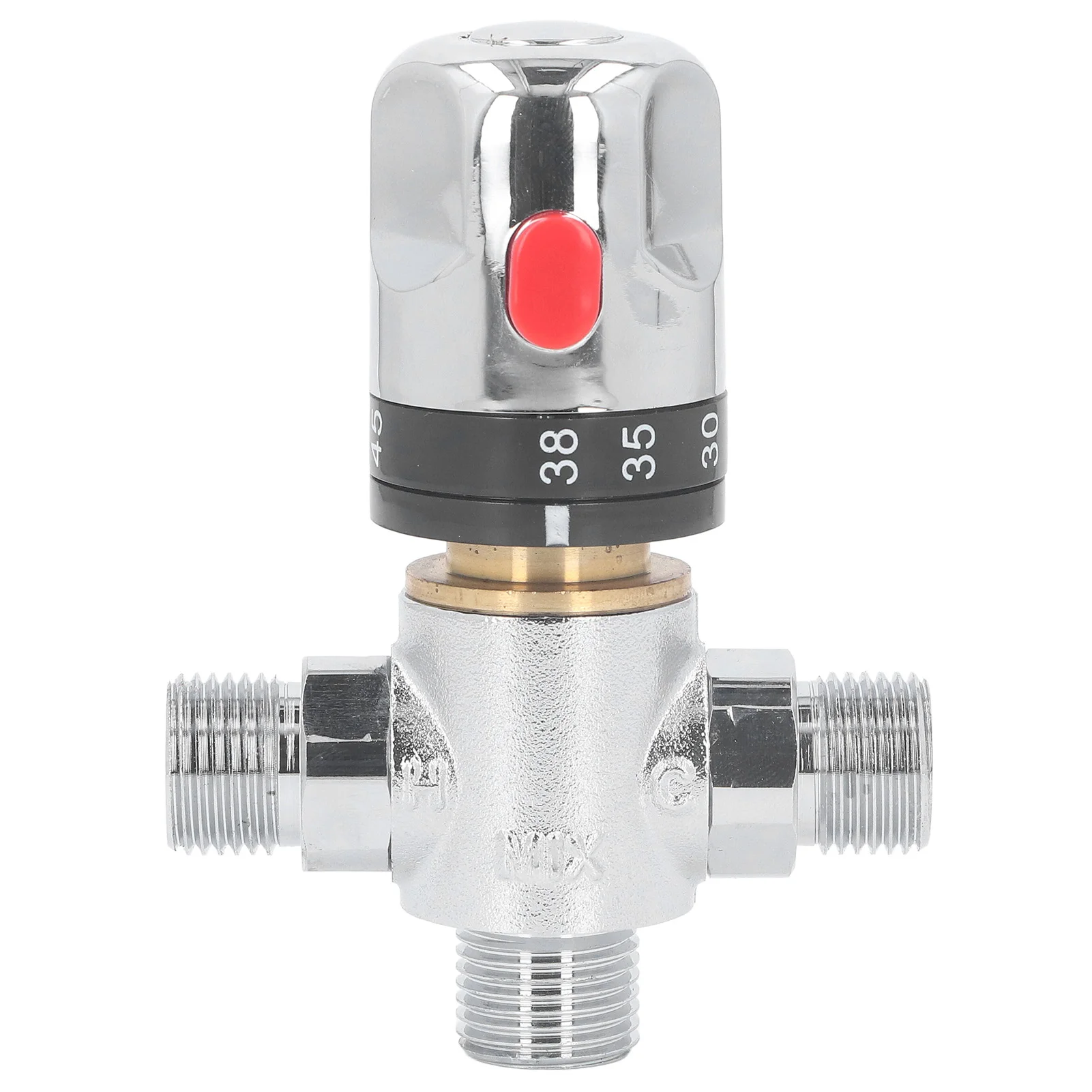 

Temperature Control Valve Thermostatic Mixing Valve G1/2 Inch DN15 Male Thread Brass Hot Cold Water Mixing Valve Temperature