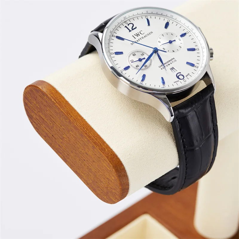 MISHITU Solid Wood Watch Display Stand T-bar Watch Jewelry Storage Rack Stand for Men Women Jewelry Accessory Organizer Holder