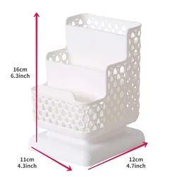 Multi - Function Home Office Desk Organizer and Storage Solution (White)