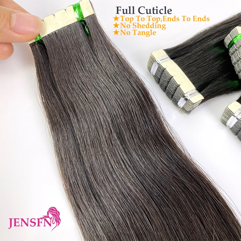 Tape In Hair Extensions Remy Human Hair 16-26 Inch Straight For Salon