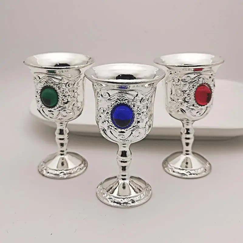 

Unique Vintage Metal Craft Drinking Cup, Perfect for Wine, Champagne, Tea, Coffee and More