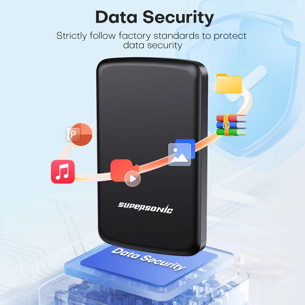초음속 휴대용 HDD 1TB 외장형 하드 디스크 드라이브 5Gbps 고속 120MB/s PS4/PS3/PS2/스위치용 500GB 휴대용 게임용 HDD