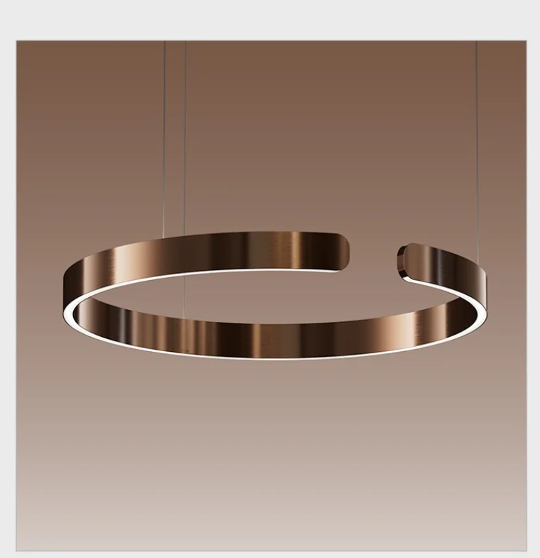 Modern Salon Design Ring Ceiling Chandelier image 14