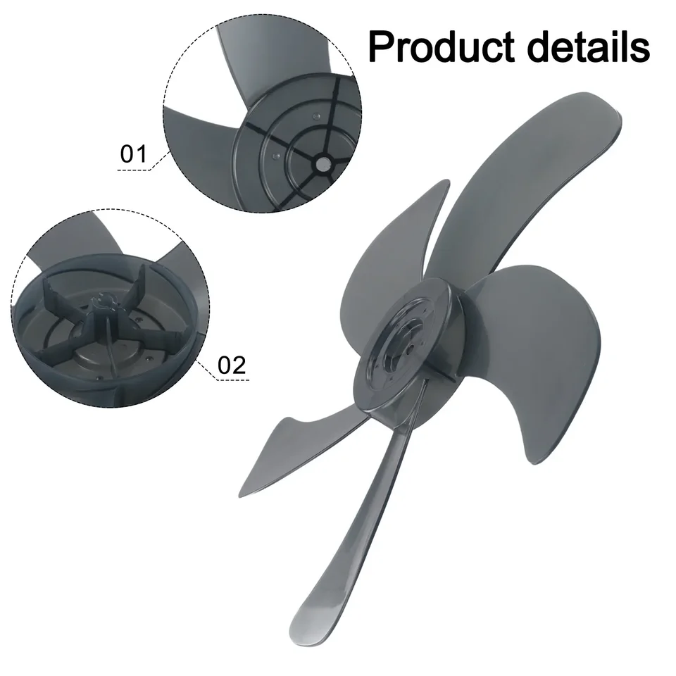 Lama del ventilatore in plastica,2 pezzi 3 foglie Sostituzione della lama del ventilatore in plastica, Sostituzione universale della ventola del piedistallo del piedistallo della famiglia, per l