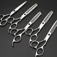 Outils de barbier professionnels ciseaux à cheveux coupe amincissement cisaillement de coiffure 6 pouces 1