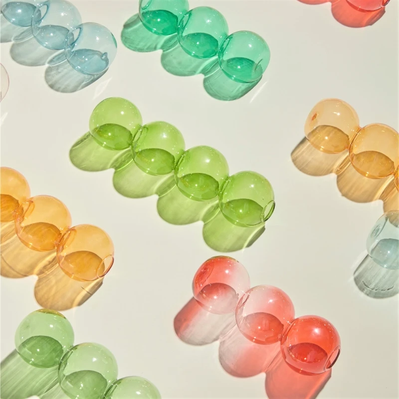 Nordisk kreativ glasbubblavas blomsterarrangemang sfärisk konst blomornament vaser dekoration hem födelsedag_voghion.com