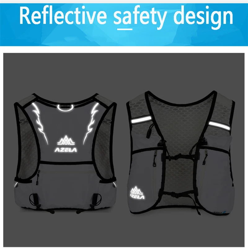 Outdoor Trail Running Backpack Ultralight Women Men Running Race Hydration Vest Marathon Bicycle Bag for Marathon Cycling Hiking