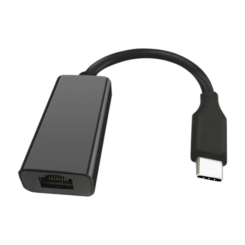 C타입 to RJ45 기가비트 네트워크 어댑터, 지지대 캠퍼스 네트워크 플러그 앤 플레이, C타입 인터페이스 네트워크 장치
