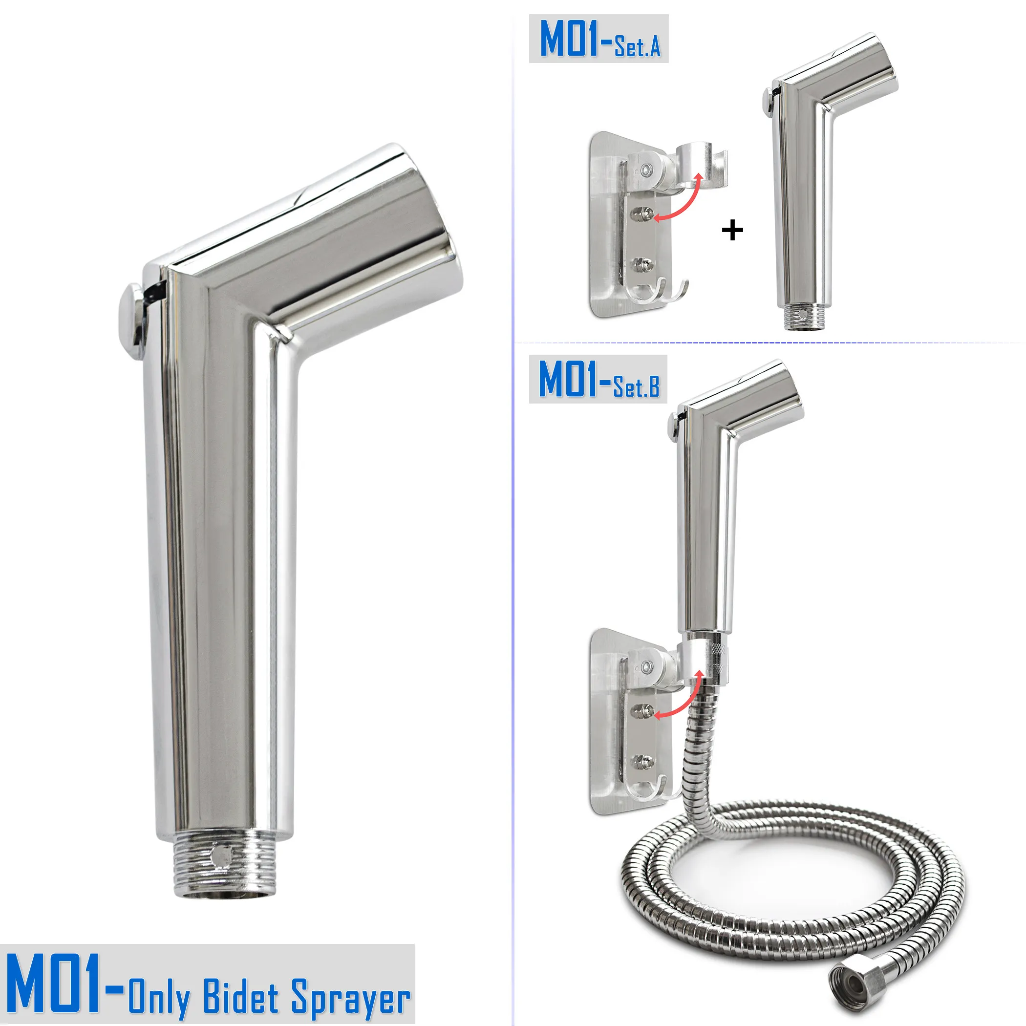 

Приспособление для биде, G1/2 ABS хромированный ручной распылитель биде для туалета, распылитель пистолет/Shattaf, душ для домашних животных