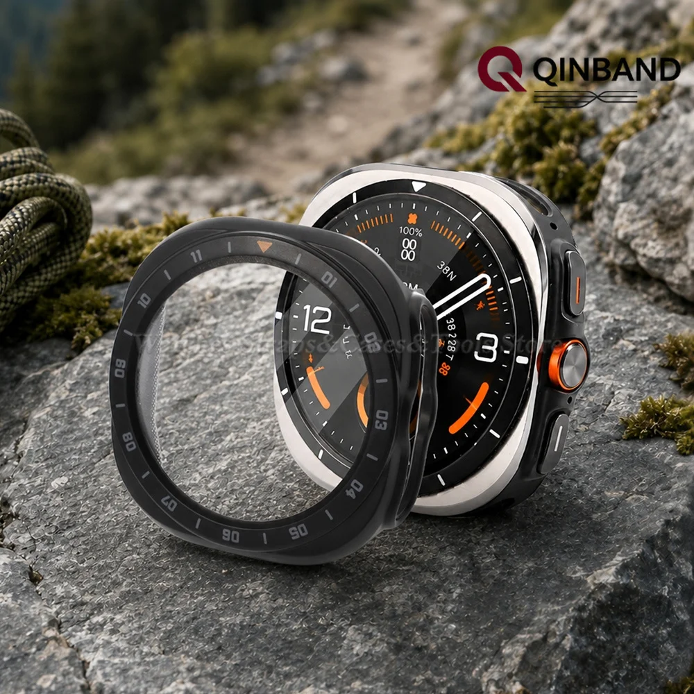 Premium Tempered Glass Protective Watch Case - Rugged Bumper Frame Cover