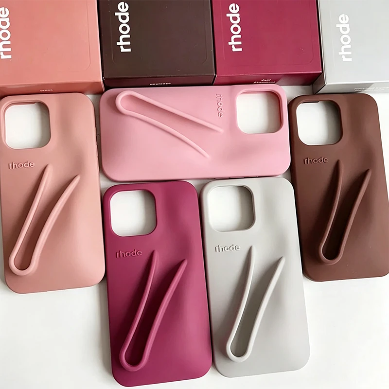 Hot Sale Soft Silicone Phone Case with Portable Lip Gloss Holder