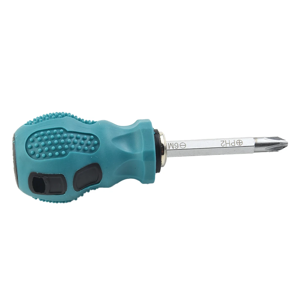 

Dual Purpose 6mm Slotted Cross Screwdriver Magnetic Tips Mini Short Shank Repair Hand Tool For Repairing Electronics Toys