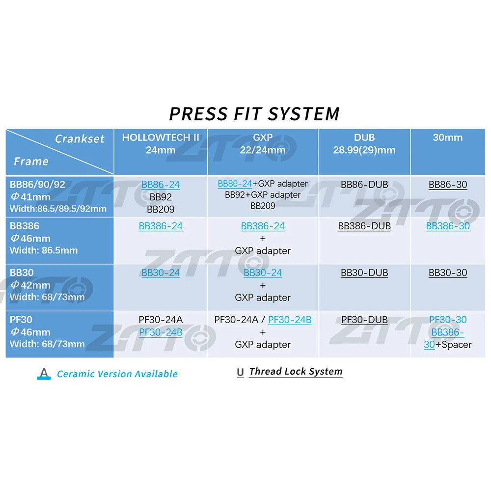 ZTTO BB386 Press Fit Bottom Bracket 4