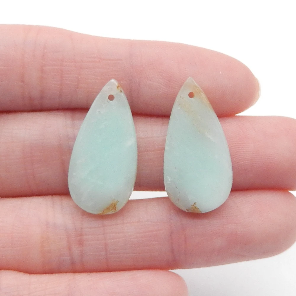 Natural Chrysoprase Water Drop Earrings for Women, Gemstone Earrings Beads for Jewelry Making