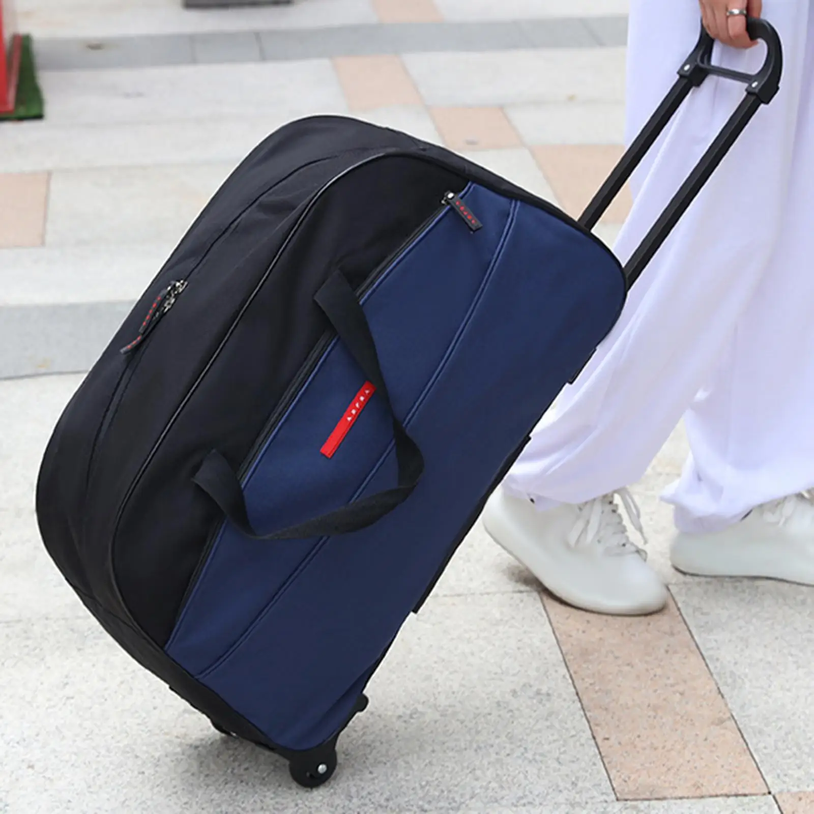Rolling Duffel Bag with Wheels Portable Garment Bag for Travel Sports Picnic