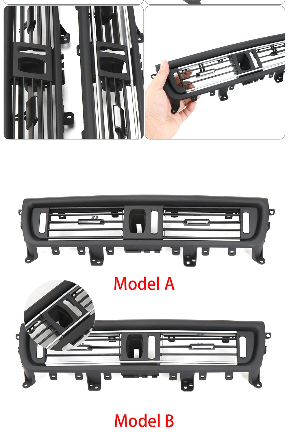 Lhd rhd vordere hintere Klimaanlage Wechselstrom-Entlüftung gitter Auslass abdeckung für BMW 6er Serie F06 F12 F13 2011 2018 2008-2015 – Detail 3