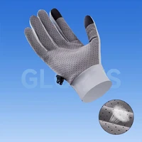 Fishing Gloves Ice Silk Touchscreen Non-Slip Fitness UV Protection Gloves Men Women Cycling Summer Motorcycle Elastic Gloves 2