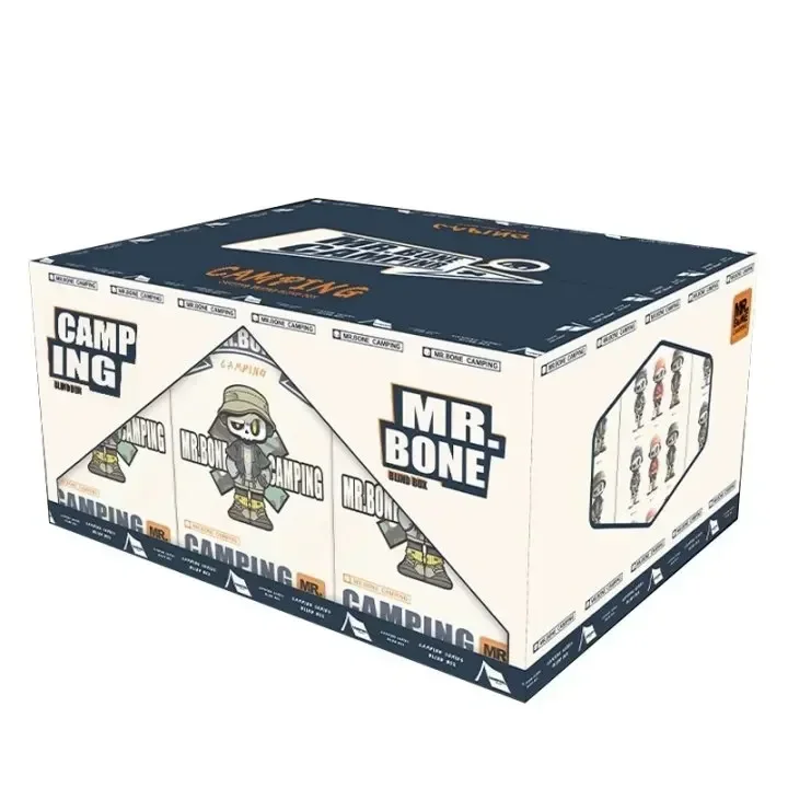 thumbnail image 1 of Figura de Mr.Bone, serie Camping de 4ª generación, caja sorpresa, decoración de escritorio, muñeco, caja misteriosa, adornos, juguete de colección, modelo, regalo sorpresa, 1 of 5