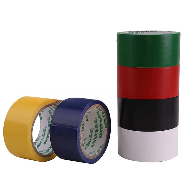 5cm Solid Color Adhesive Tape PVC Basketball Volleyball Tennis Court Tape Playing Court Ground Line Marking Floor Glue Gym Sport