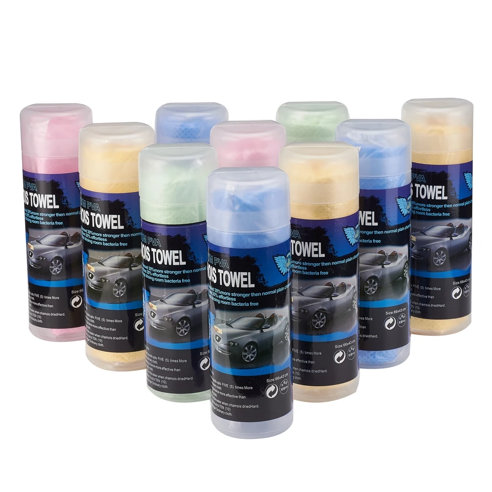 Panni Di Camoscio Per Auto XiXiRan - 3 Pezzi, Naturale, Super Assorbenti, 60x90 Cm - Foto 10