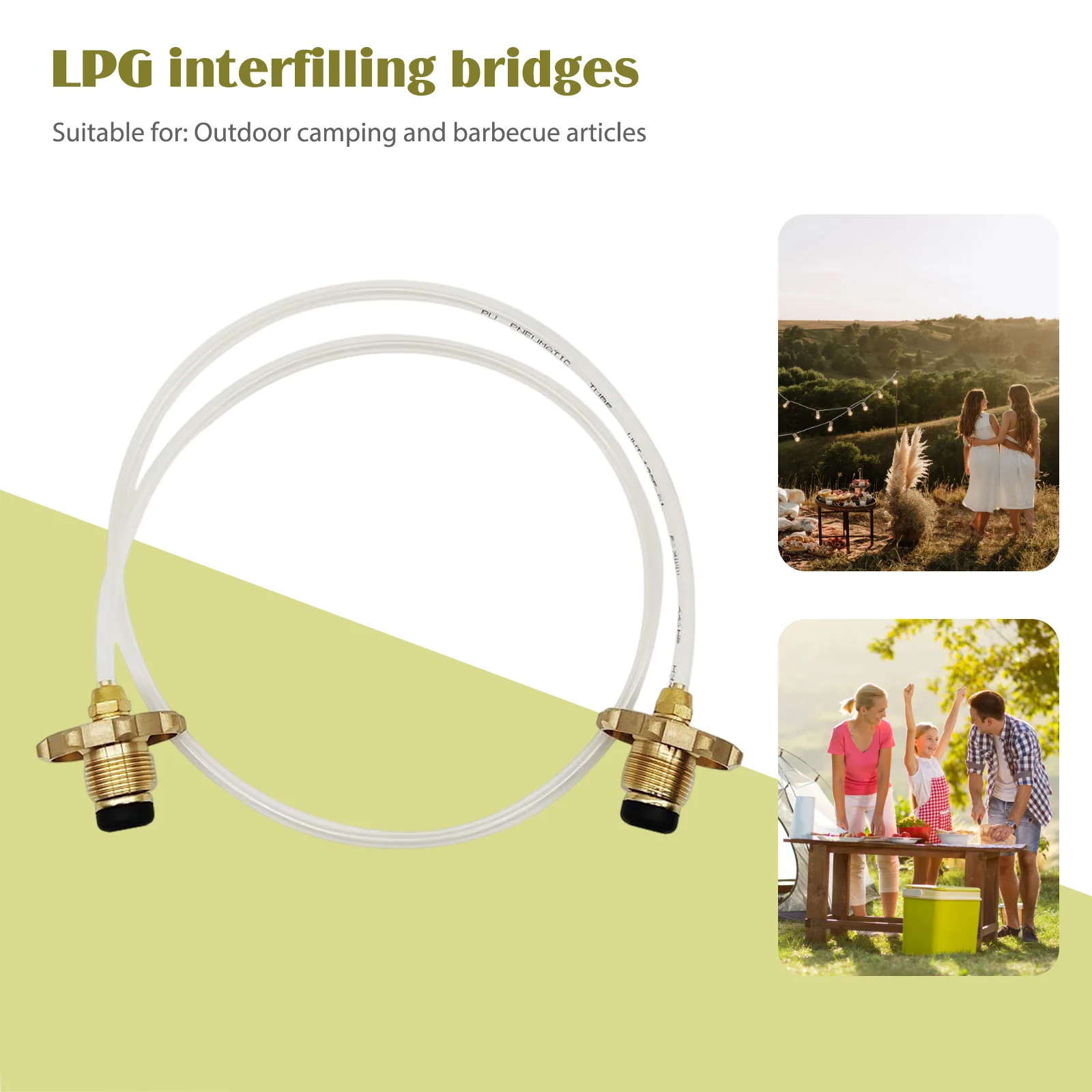 Liquefied Gas Mutual Filling Bridge Direct Connection LPG Cylinder Mutual Inflation Bridge Convenient Outdoor Stove Accessories