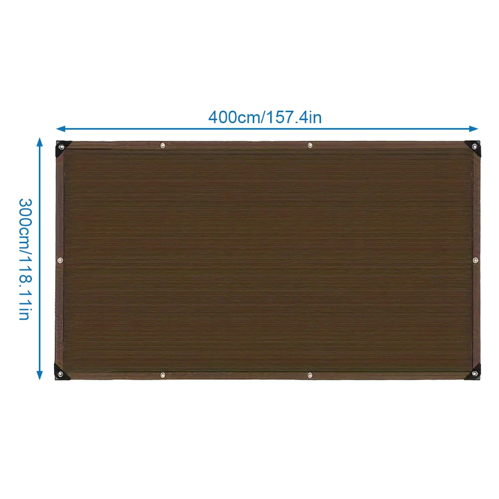 2x3m/3x4m Sun Shade Sail Rectangle HDPE Sunshade Net Grommets Shade Mesh Canopy Greenhouse Plant Pergola