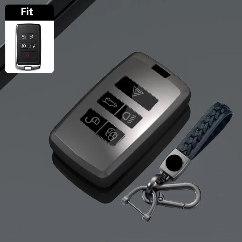 Titanium Gray Car Key Case Cover - TPU FOB Protector