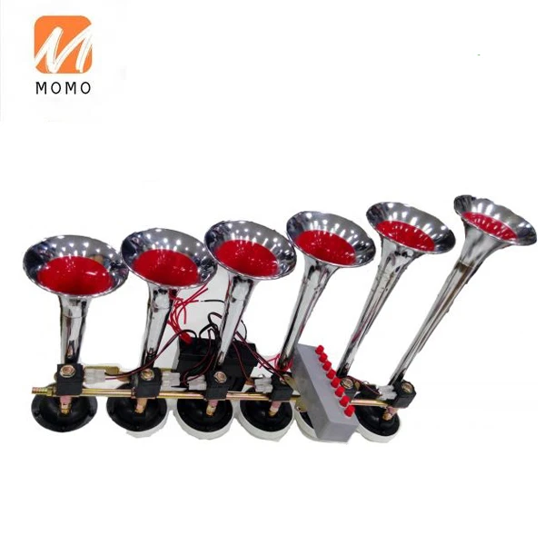 Hot Sale 12v/24v 6 Pipes Music Air Horn Electric Truck Horn 8