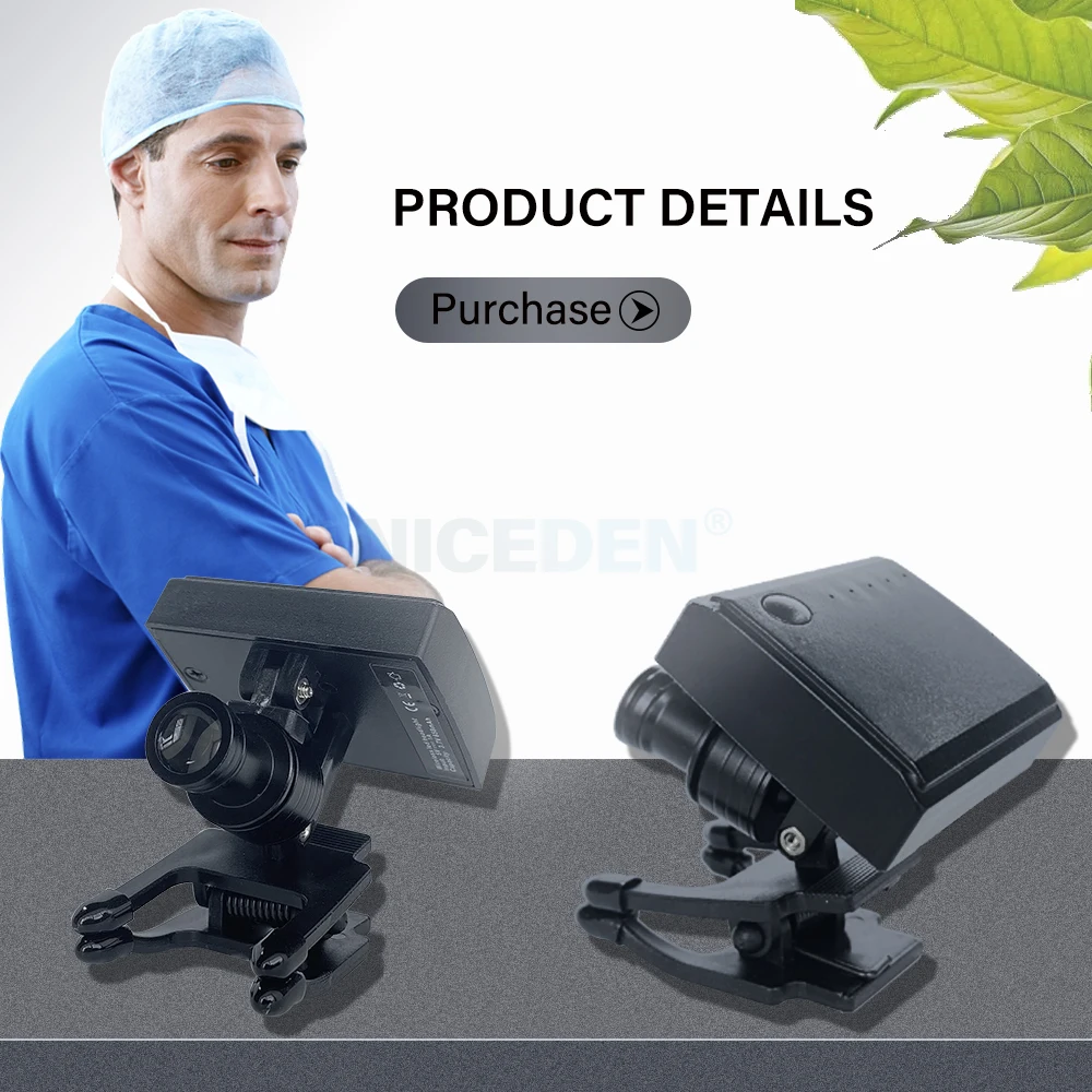 2023Newest Dental 5W Wireless LED Headlight With Clip Portable Binocular Light For Dentist Loupe Lab Medical Magnifier_voghion.com