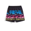 Coconut Tree Pattern Beach Shorts For Men Fishbone 3D Printed Swim Trunks Summer Street Surf Board Shorts Vacation Short Pants 4