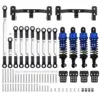 1 Set Metal Chassis Link Rod Tie Rod Mounting Bracket Shock Absorber Kit For MN D90 MN99S WPL C14 C24 RC Car Upgrade Parts 6